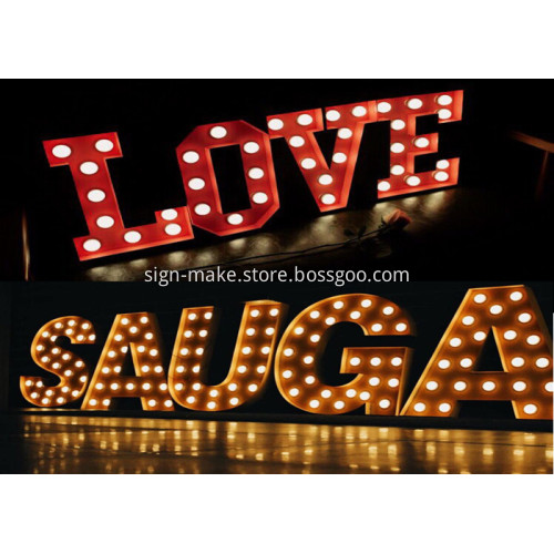 Luxury Event Family Love Marquee Decoration Letter Signs